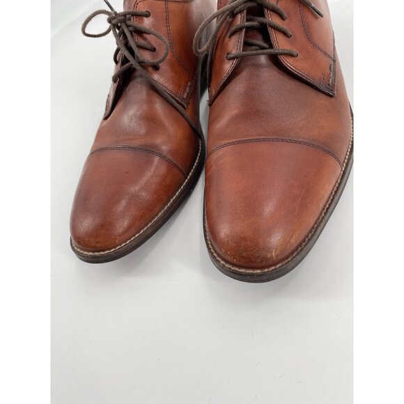 Cole Haan Grand OS Mens 9M Leather Oxford Dress Shoes Brown Formal Classic main image 4